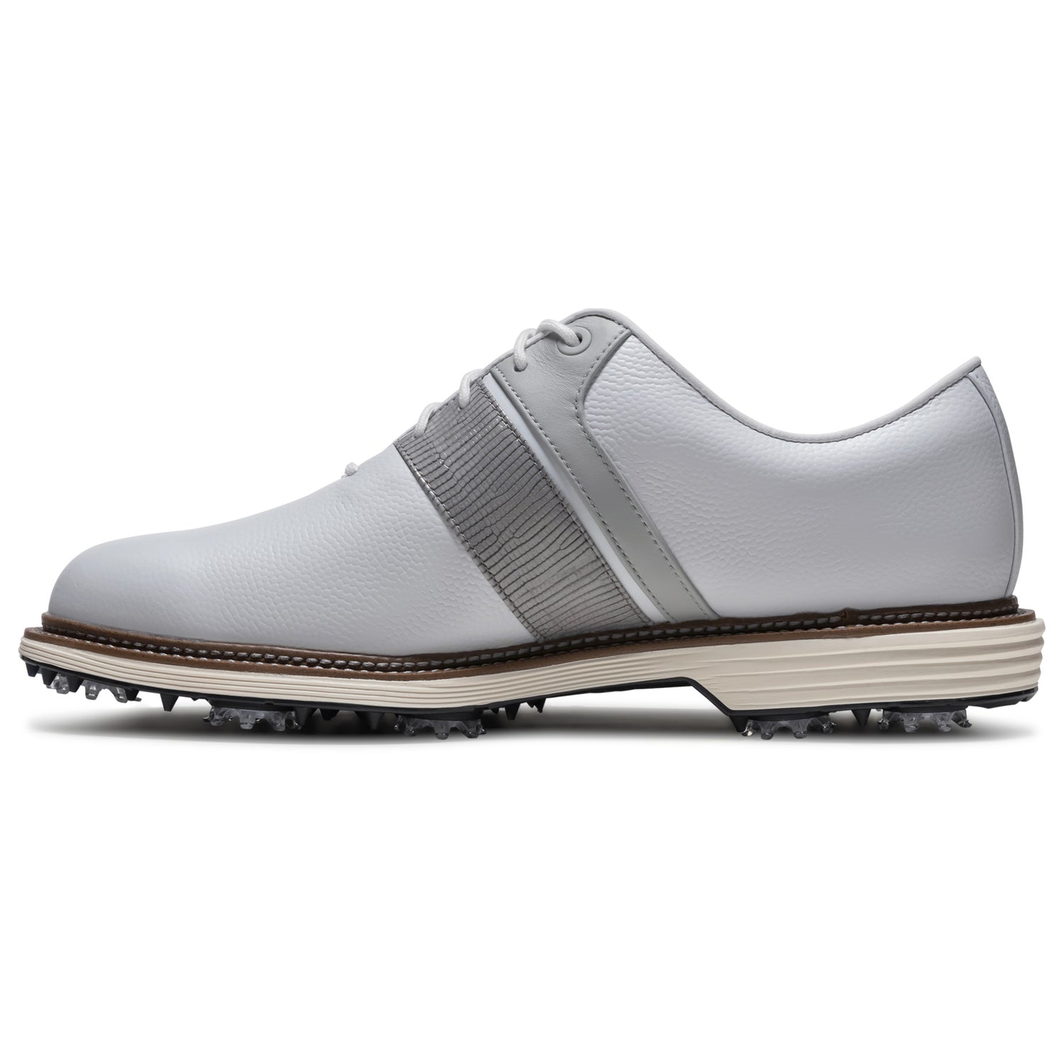 FootJoy 2026 Premier Series Packard Herren Golfschuhe, Weiß / Grau