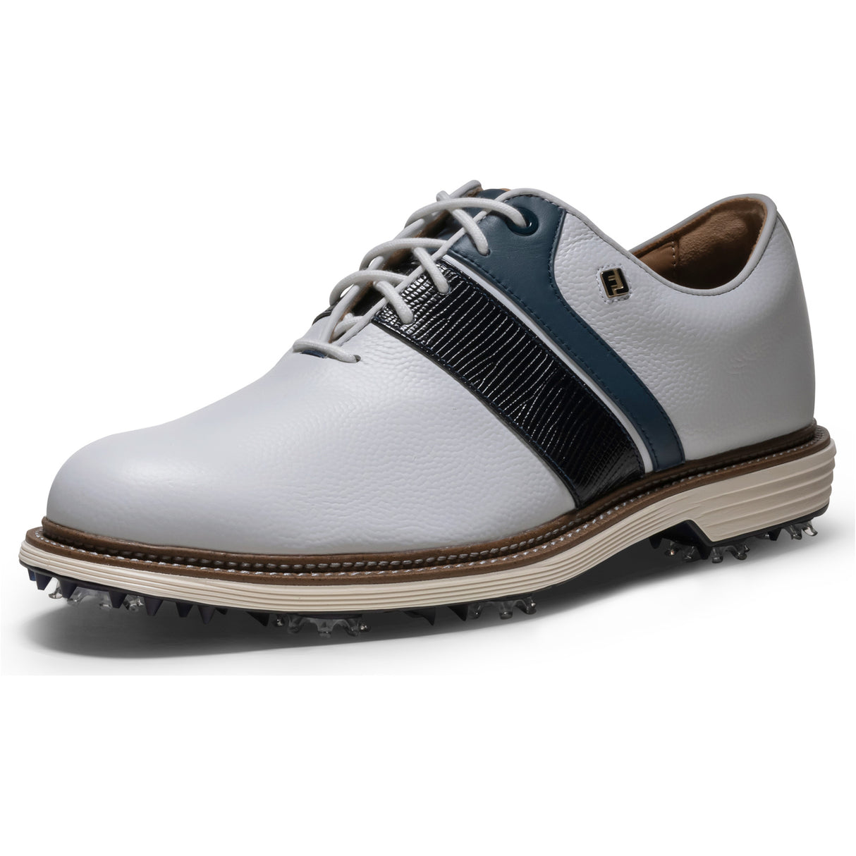 FootJoy 2026 Premier Series Packard Herren Golfschuhe, Weiß / Navy