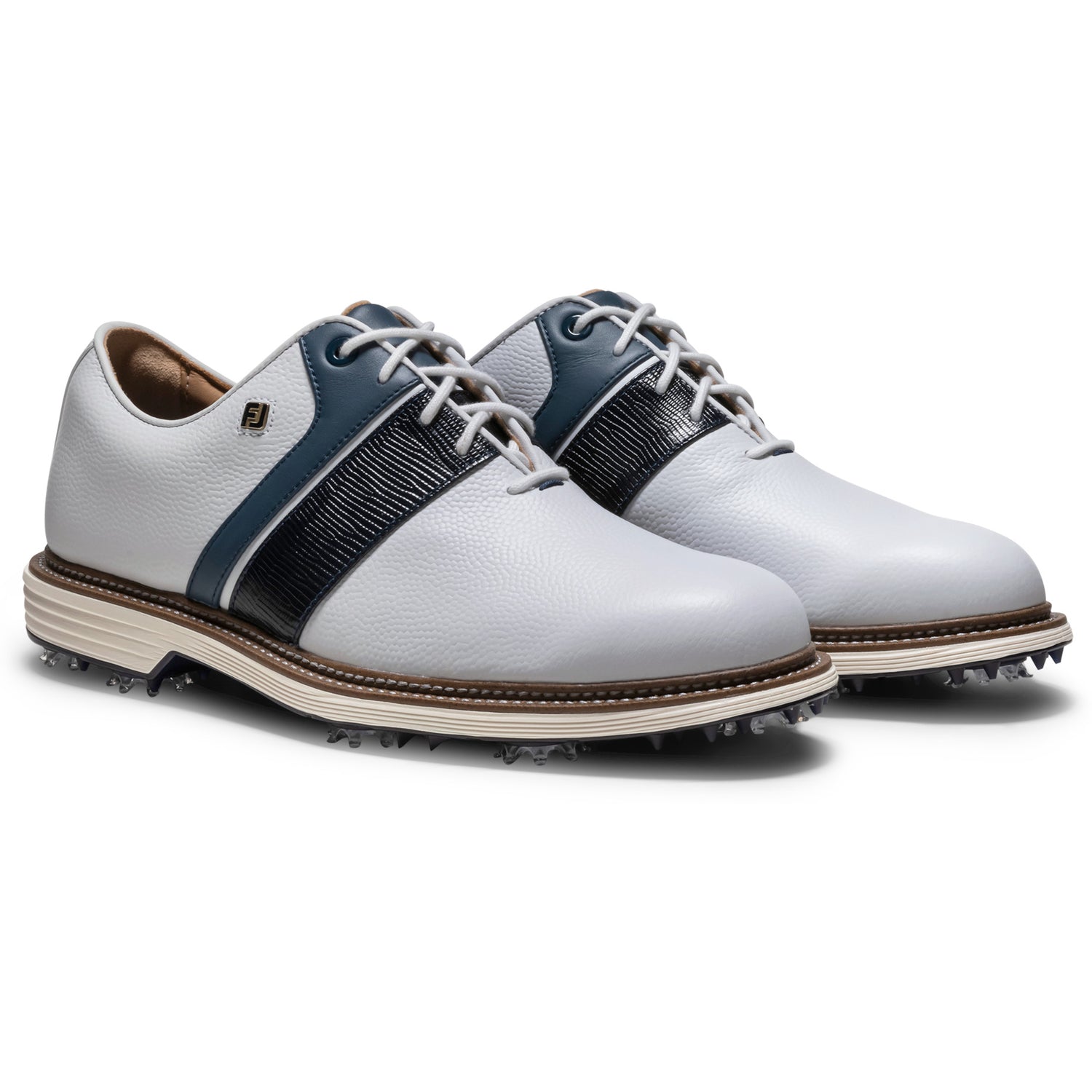 FootJoy 2026 Premier Series Packard Herren Golfschuhe, Weiß / Navy