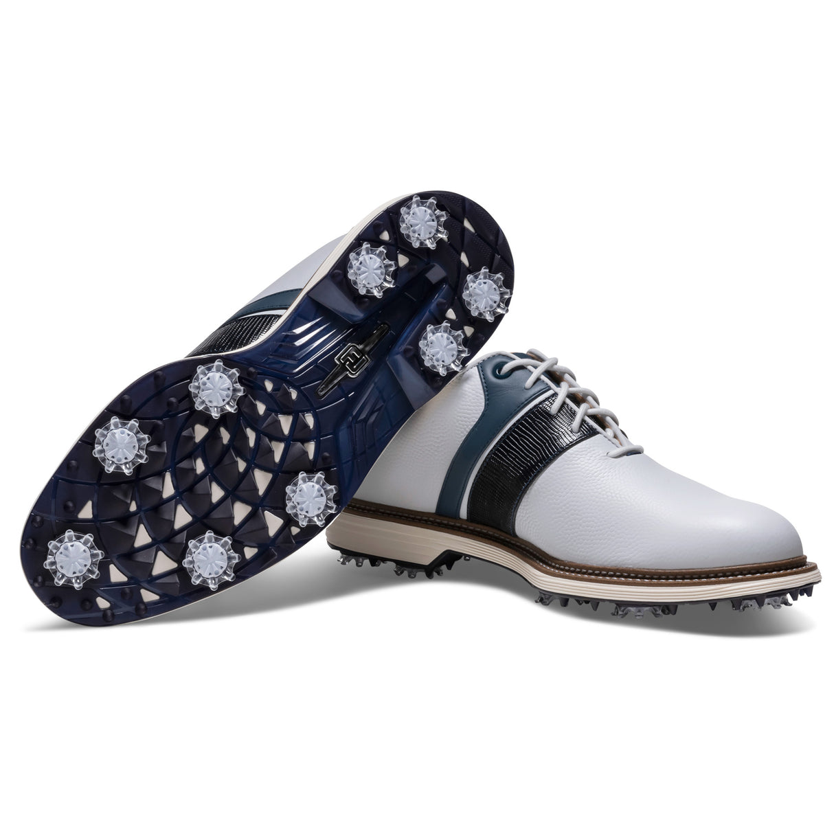 FootJoy 2026 Premier Series Packard Herren Golfschuhe, Weiß / Navy