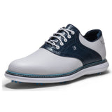 FootJoy 2026 Traditions Herren Golfschuhe, Weiß / Blau