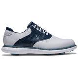 FootJoy 2026 Traditions Herren Golfschuhe, Weiß / Blau