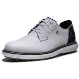 FootJoy 2026 Traditions SL Blucher Herren Golfschuhe, Weiß / Schwarz