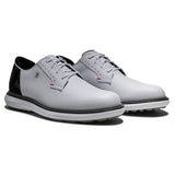 FootJoy 2026 Traditions SL Blucher Herren Golfschuhe, Weiß / Schwarz