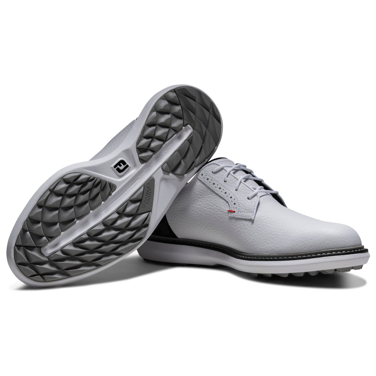 FootJoy 2026 Traditions SL Blucher Herren Golfschuhe, Weiß / Schwarz