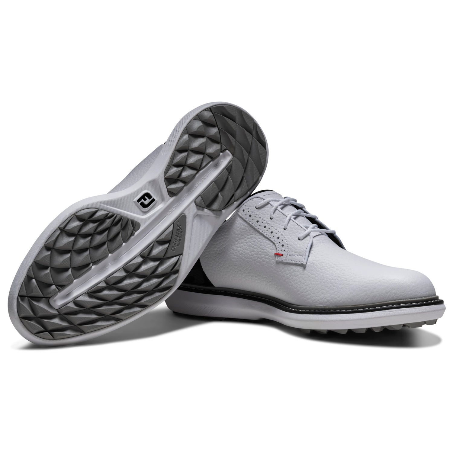 FootJoy 2026 Traditions SL Blucher Herren Golfschuhe, Weiß / Schwarz