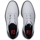 FootJoy 2026 Traditions SL Blucher Herren Golfschuhe, Weiß / Schwarz