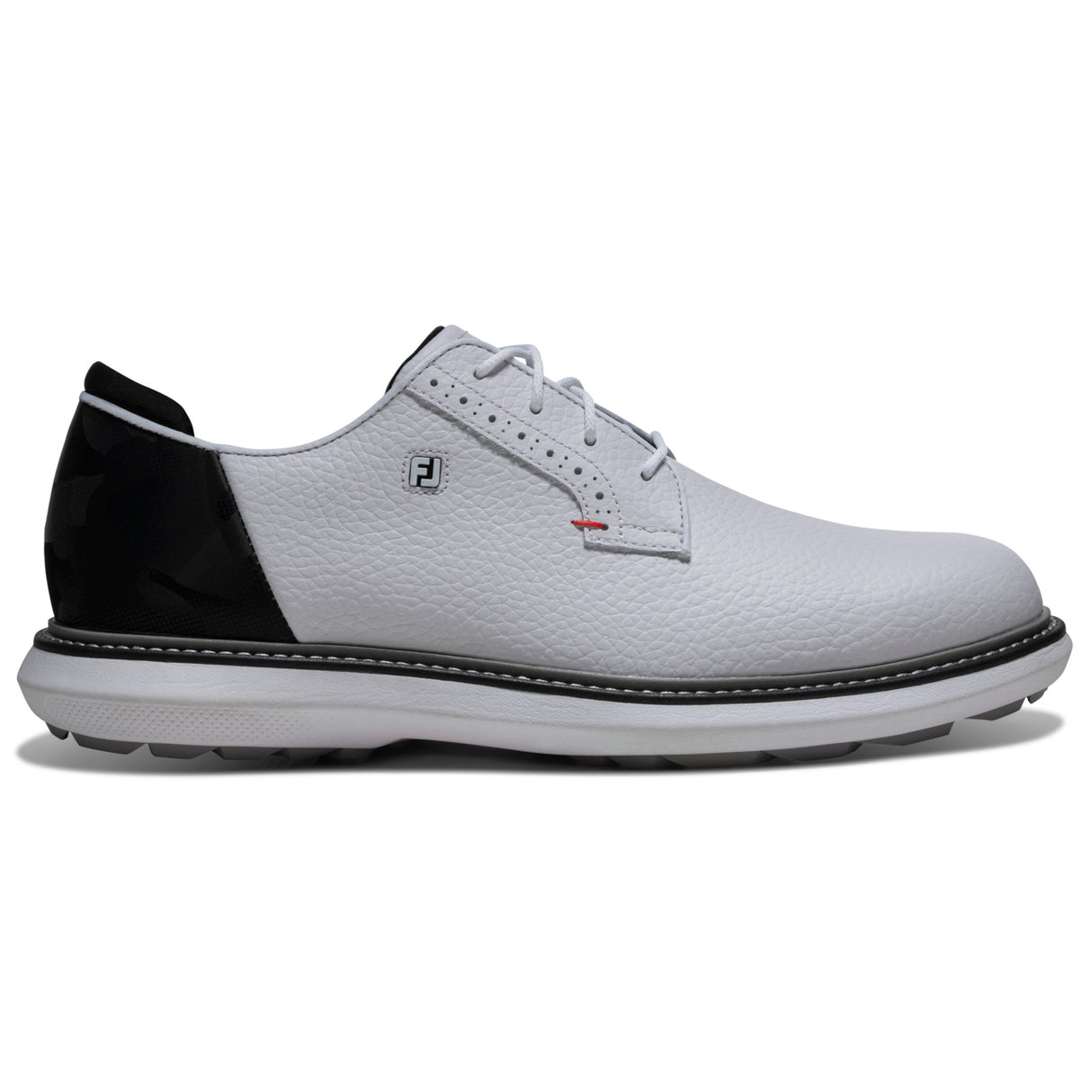 FootJoy 2026 Traditions SL Blucher Herren Golfschuhe, Weiß / Schwarz