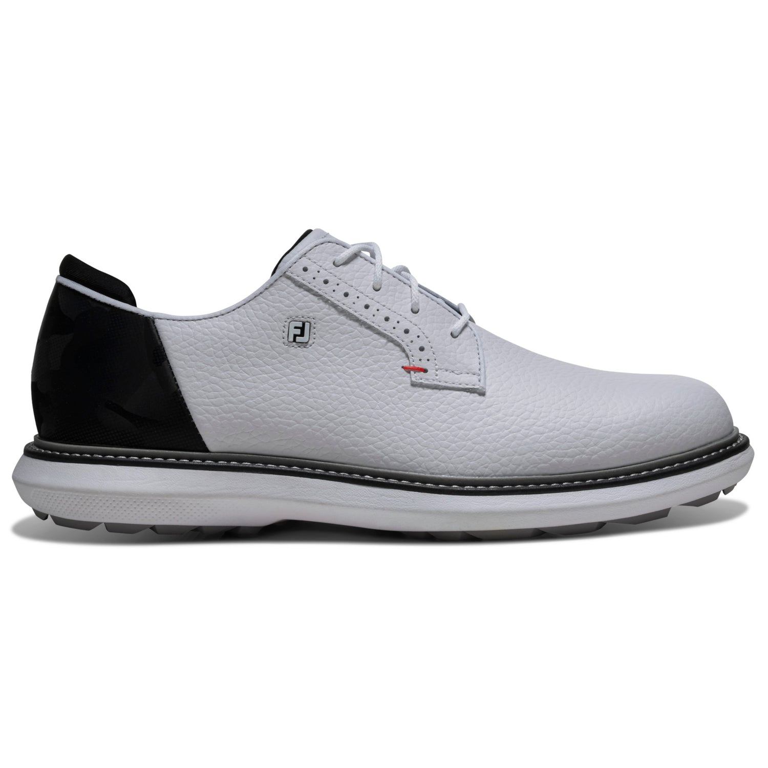 FootJoy 2026 Traditions SL Blucher Herren Golfschuhe, Weiß / Schwarz