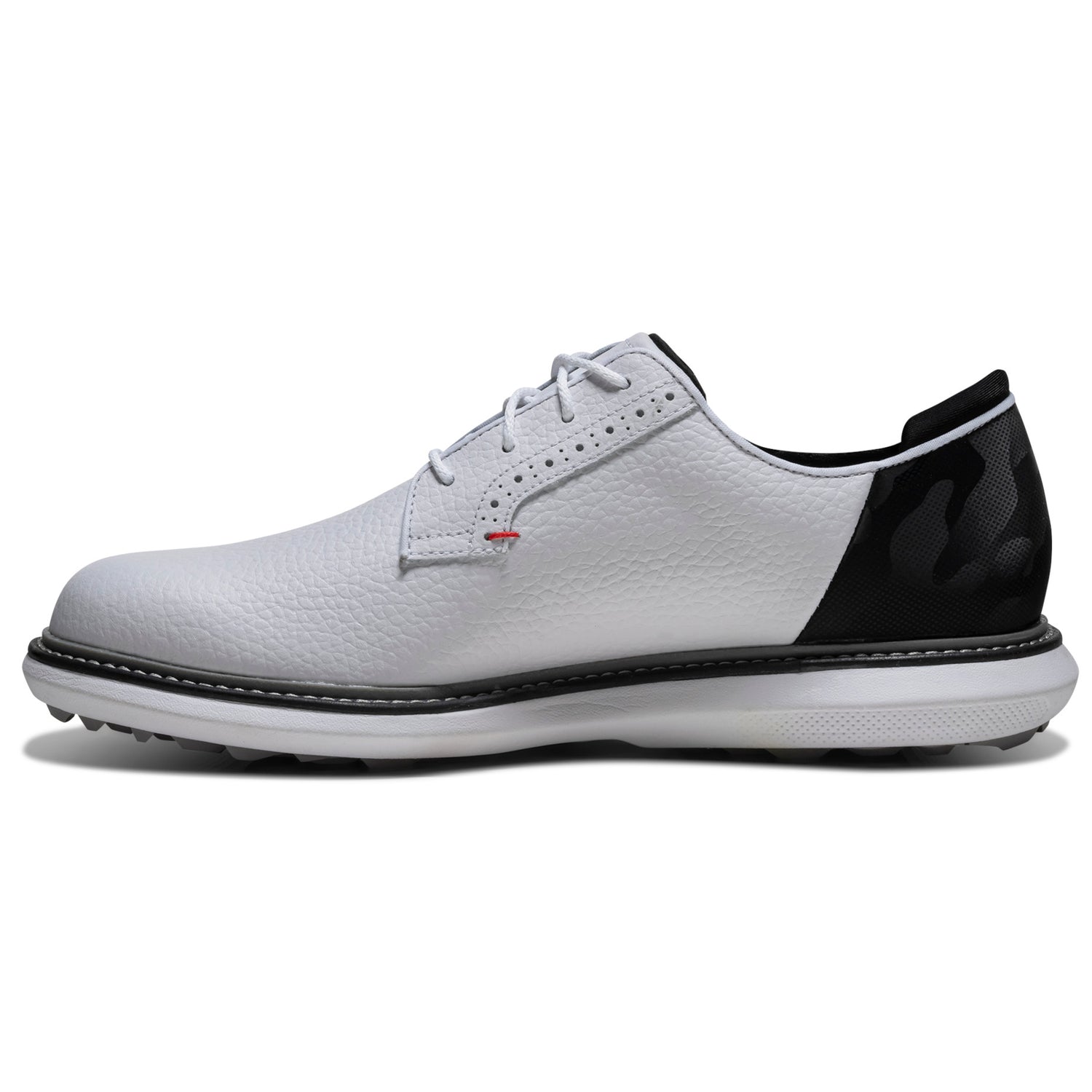 FootJoy 2026 Traditions SL Blucher Herren Golfschuhe, Weiß / Schwarz