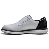 FootJoy 2026 Traditions SL Blucher Herren Golfschuhe, Weiß / Schwarz