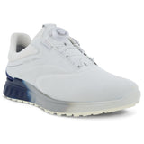 Ecco S-Three GTX BOA Herren Golfschuhe, Weiß / Blau
