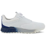 Ecco S-Three GTX BOA Herren Golfschuhe, Weiß / Blau