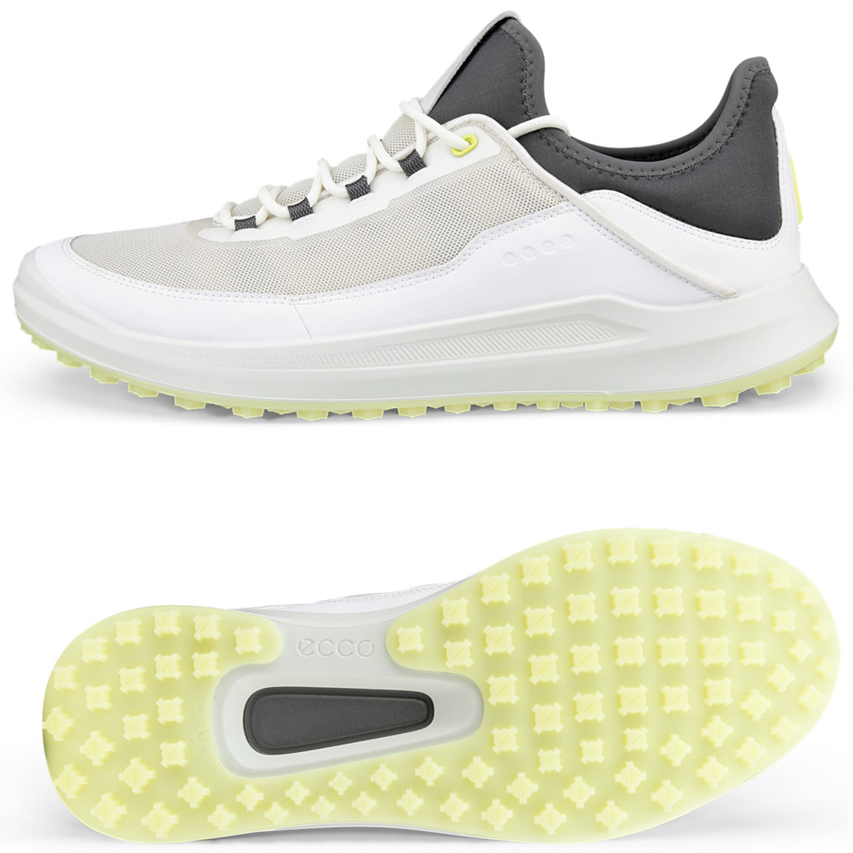Ecco Core Herren Golfschuhe, Weiß / Grau