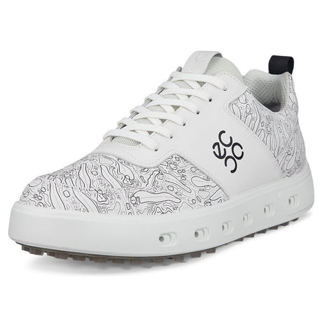 Ecco Street 720 Herren Golfschuhe, Offwhite gemustert - Golflaedchen.de