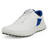 Ecco 2026 Core BOA Herren Golfschuhe, Weiß / Blau