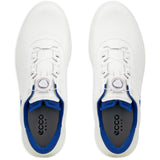 Ecco 2026 Core BOA Herren Golfschuhe, Weiß / Blau