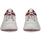 Ecco Golf 2025 Core Damen Golfschuhe, Offwhite / Weinrot