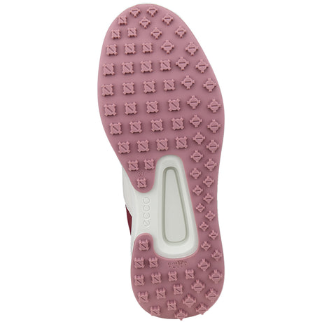 Ecco Golf 2025 Core Damen Golfschuhe, Offwhite / Weinrot