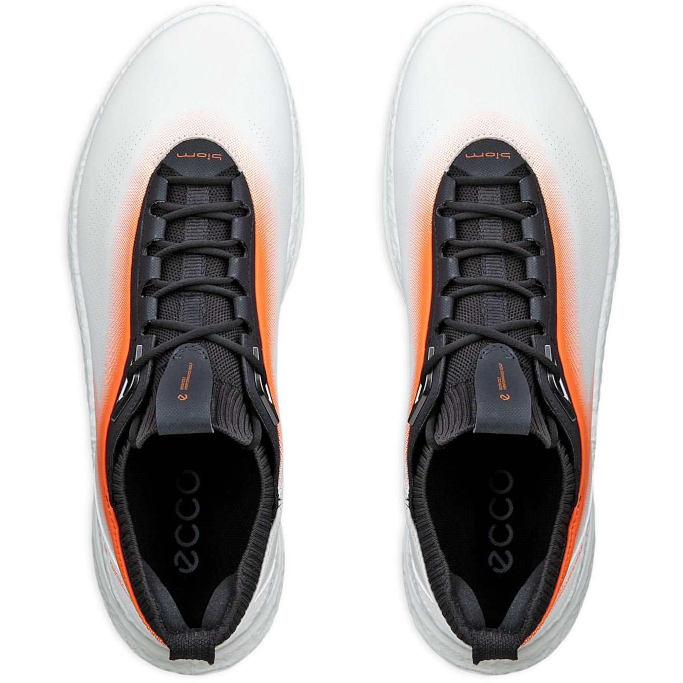 Ecco Biom C5 GTX Herren Golfschuhe, Weiß / Orange