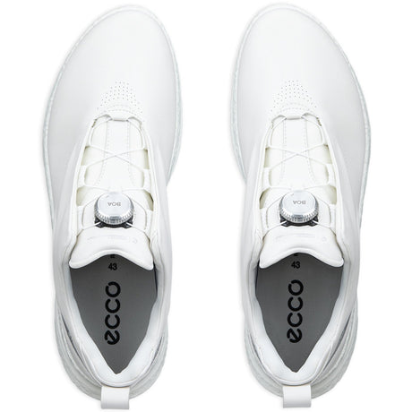 Ecco Biom C5 Premium GTX BOA Herren Golfschuhe, Weiß / Silbergrau - Golflaedchen.de