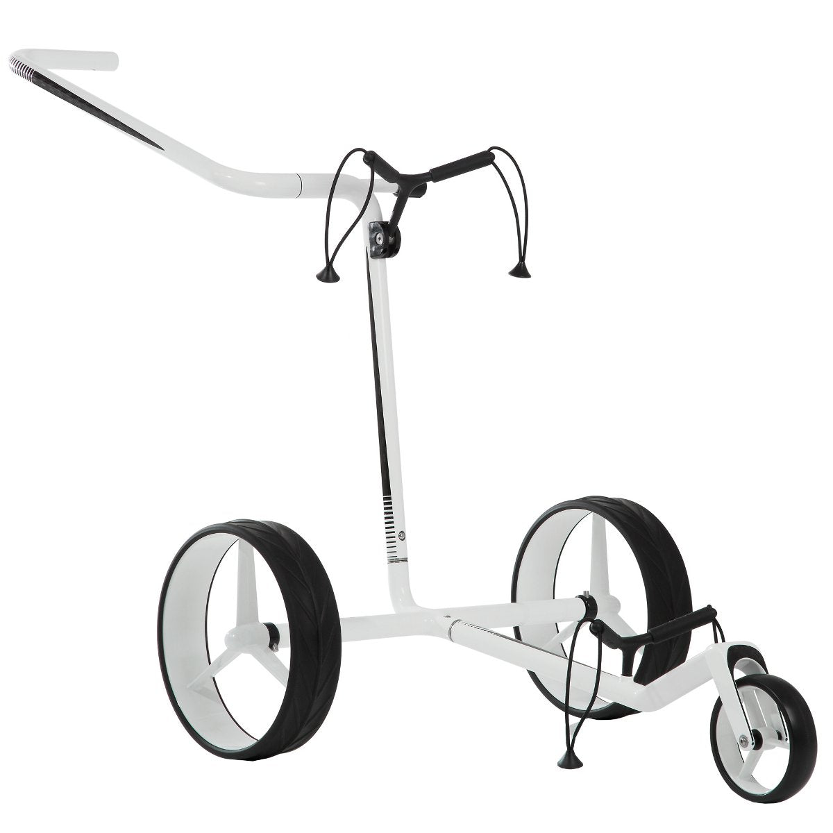 JuCad Carbon 3 - Rad Golftrolley, Weiß / Schwarz - Golflaedchen.de