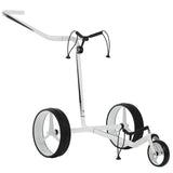 JuCad Carbon 3 - Rad Golftrolley, Weiß / Schwarz - Golflaedchen.de