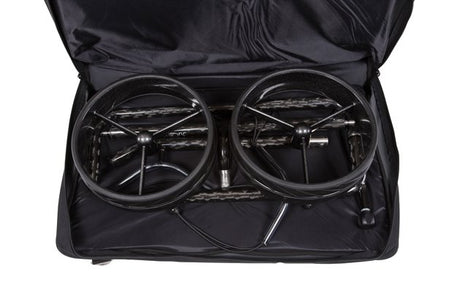 JuCad Carbon 3 - Rad Golftrolley, Weiß / Schwarz - Golflaedchen.de