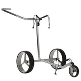 JuCad Carbon 3 - Rad Golftrolley, Silber / Schwarz - Golflaedchen.de