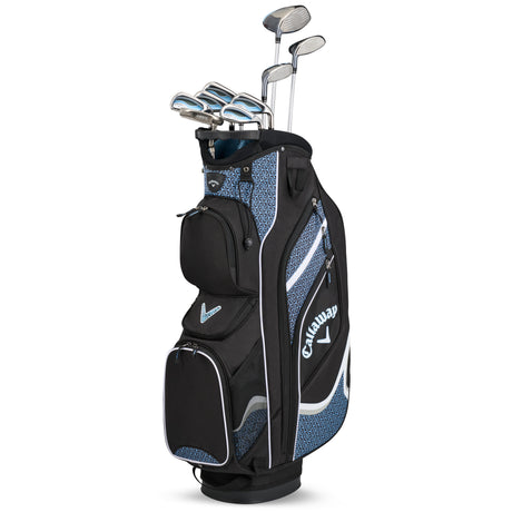 Callaway 2025 Solaire Damen Komplettset / Golfset, Blau / Schwarz, Rechtshand
