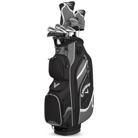 Callaway 2025 Solaire Damen Komplettset / Golfset, Schwarz / Grau, Rechtshand