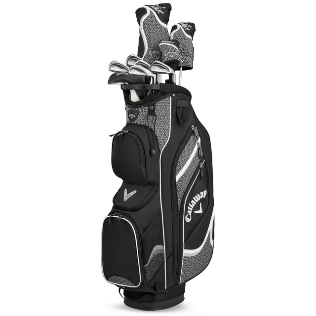 Callaway 2025 Solaire Damen Komplettset / Golfset, Schwarz / Grau, Rechtshand