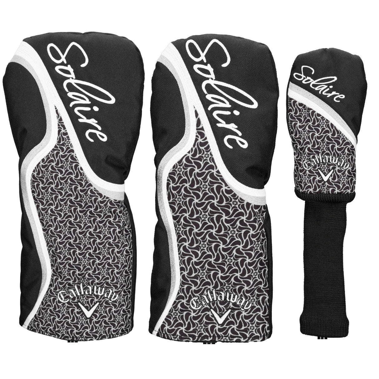 Callaway 2025 Solaire Damen Komplettset / Golfset, Schwarz / Grau, Rechtshand