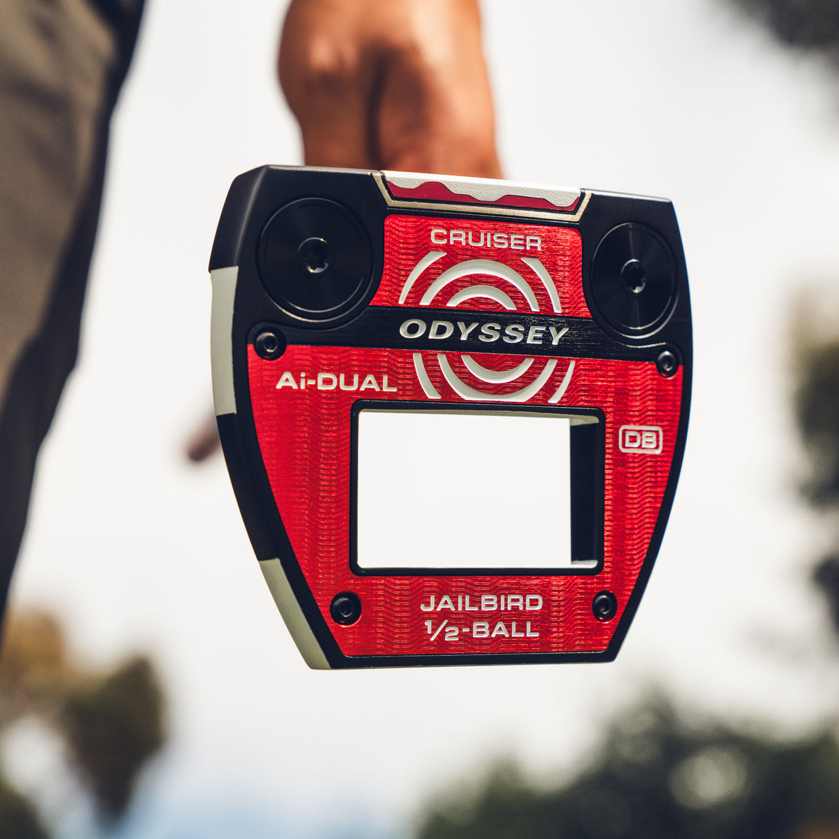 Odyssey Ai-DUAL Jailbird Cruiser 1/2 Ball Putter, DB, Rechtshand