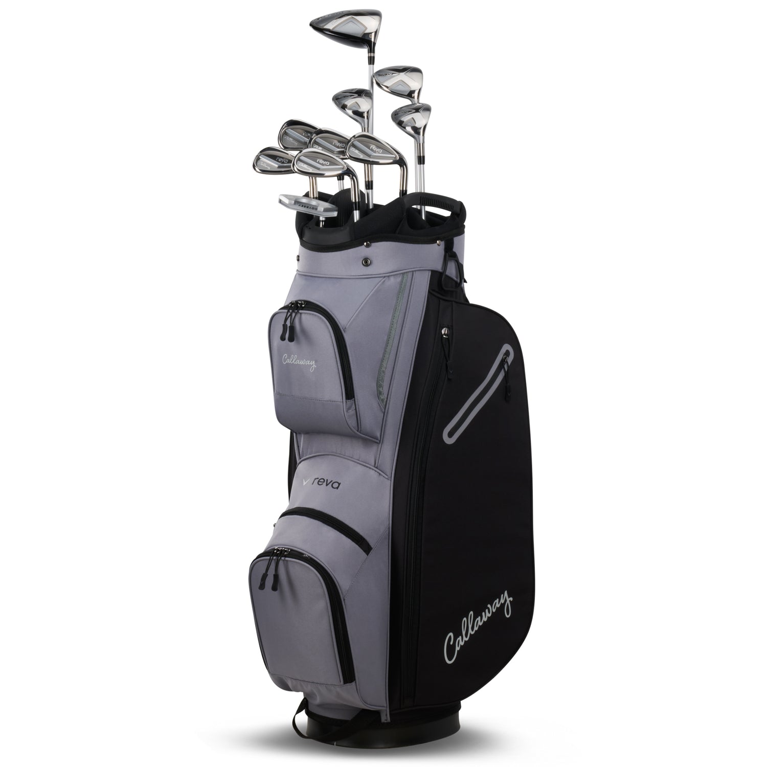 Callaway REVA 2026 Damen Komplettset / Golfset, Schwarz, Rechtshand, +0,5 inch länger - Golflaedchen.de