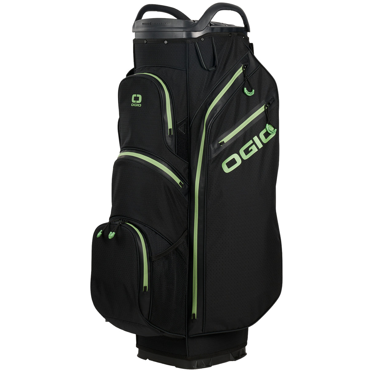Ogio 2025 All Elements Silencer Waterproof Cartbag / Golfbag, Black - Golflaedchen.de
