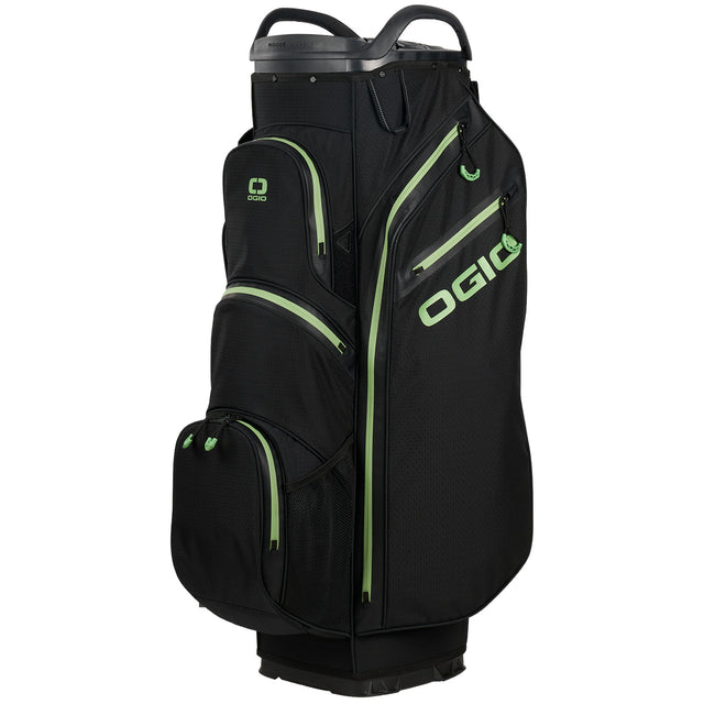 Ogio 2025 All Elements Silencer Waterproof Cartbag / Golfbag, Black - Golflaedchen.de