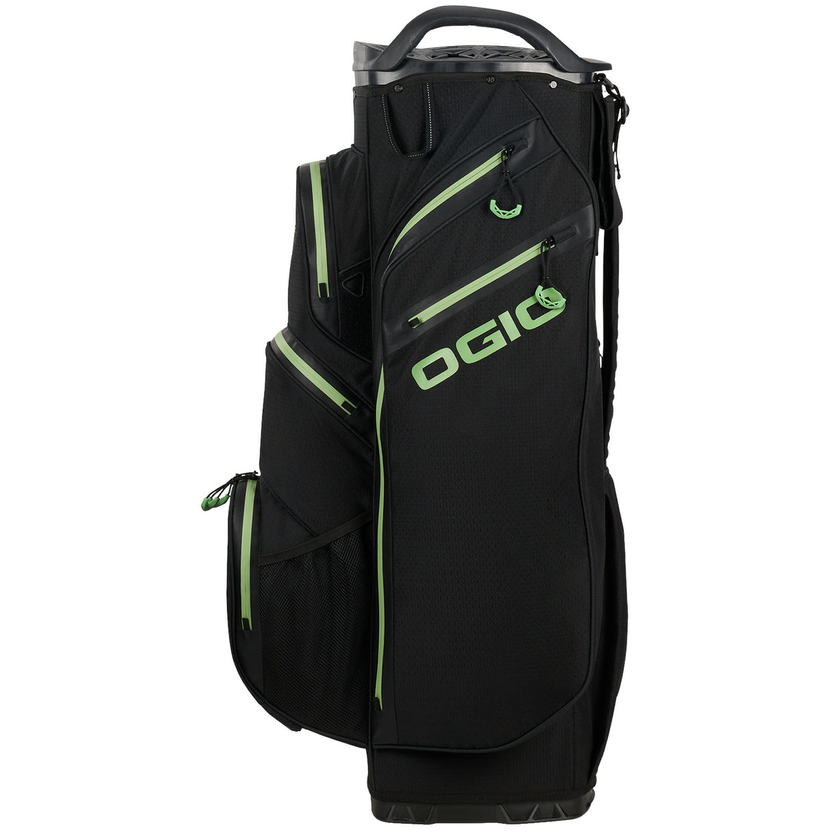 Ogio 2025 All Elements Silencer Waterproof Cartbag / Golfbag, Black - Golflaedchen.de