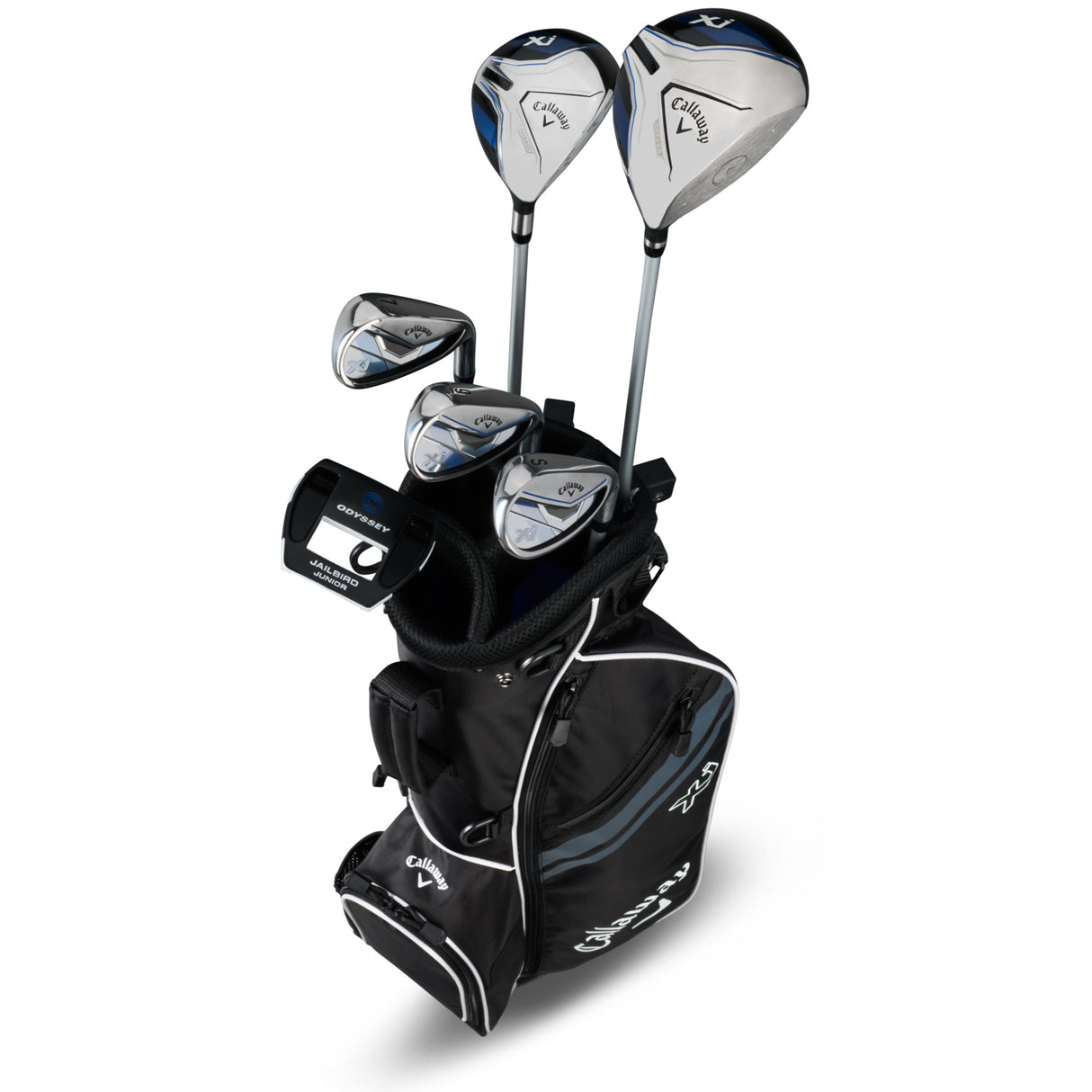 Callaway 2026 Junior Kinder Golfset XJ2 (119 - 134 cm), Farbe Schwarz, Linkshand - Golflaedchen.de