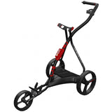 Wishbone EON 2026 Elektro Golftrolley inkl. Schirmhalter und Scorecardhalter, Schwarz / Rot