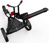 Wishbone EON 2026 Elektro Golftrolley inkl. Schirmhalter und Scorecardhalter, Schwarz / Rot