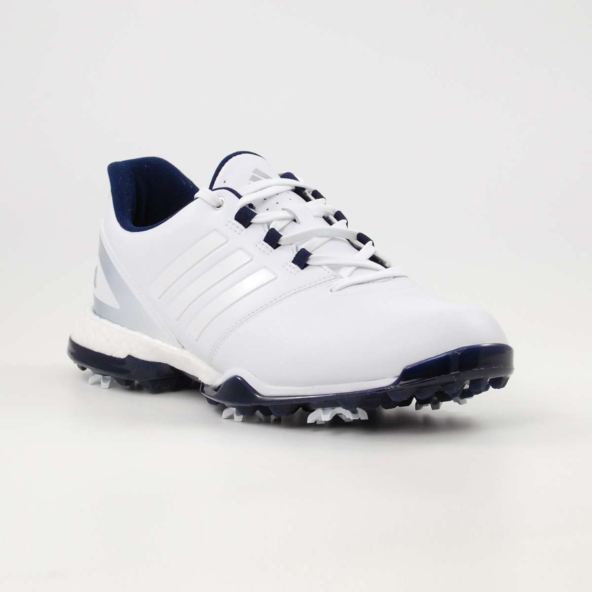 Adidas adipower Boost 3 Damen Golfschuhe WeiB Dunkelblau gunstig kaufen Golfladchen