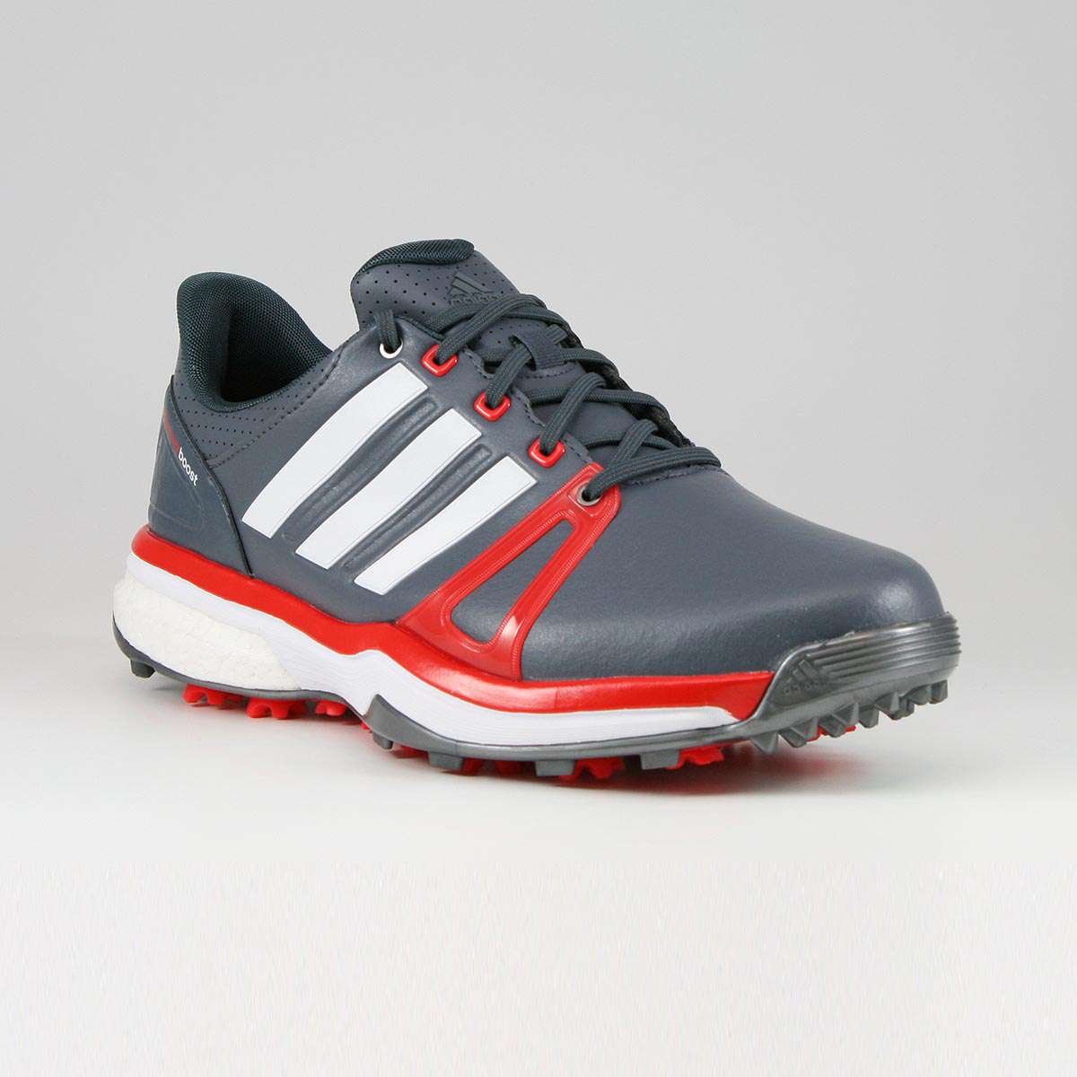 Adidas adipower Boost 2 Herren Golfschuhe Dunkelgrau Rot WeiB gunstig kaufen Golfladchen