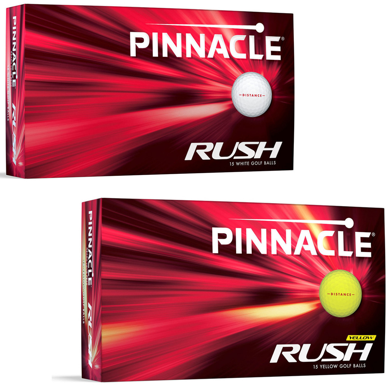 Pinnacle Rush 2024 Golfbälle, 15 Stück