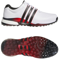 Adidas Tour 360 25 SL Herren Golfschuhe, Weiß / Schwarz / Rot