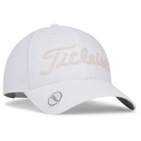 Titleist 2024 Players Performance Damen Ball Marker Cap, Weiß / Rosé