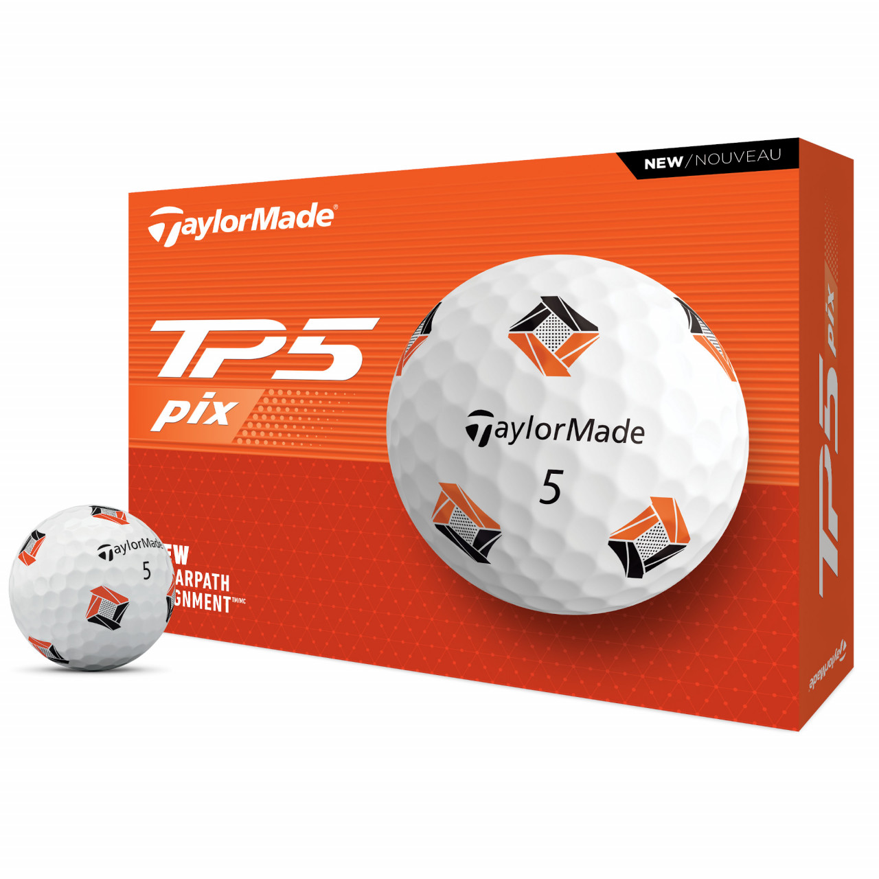 Taylor Made 2024 TP5 Pix Golfbälle, 12 Stück
