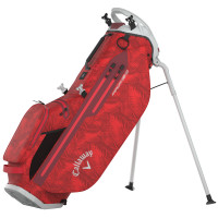 Callaway 2025 Fairway C HD Waterproof Standbag, Red Palms / Light Grey