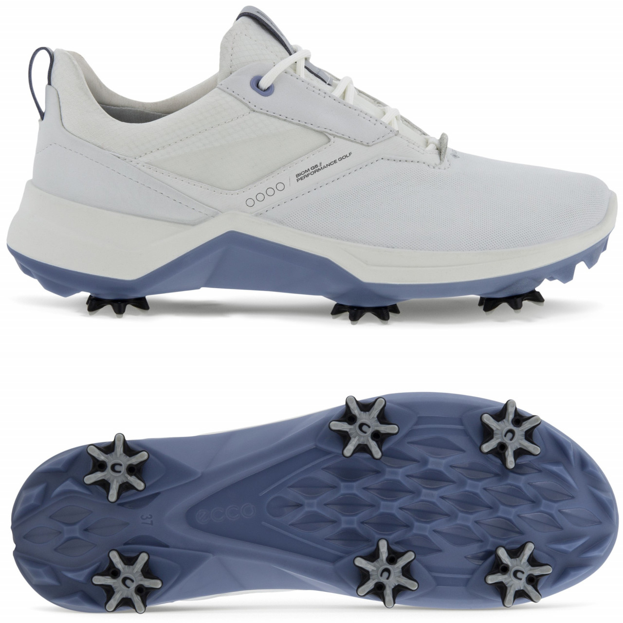 Ecco Biom G5 GTX Damen Golfschuhe, Weiß / Blau