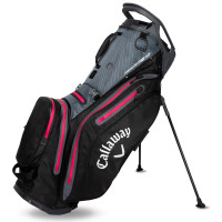 Callaway 2025 Fairway 14 HD Waterproof Damen Standbag, Dunkelgrau / Schwarz / Pink